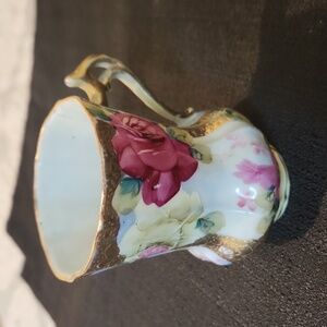 ANTIQUE  GORGEOUS HAND PAINTED NIPPA CHOCOLATE CUP